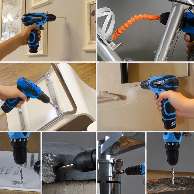 TALADRO INALAMBRICO 18V + ACCESORIOS AZ