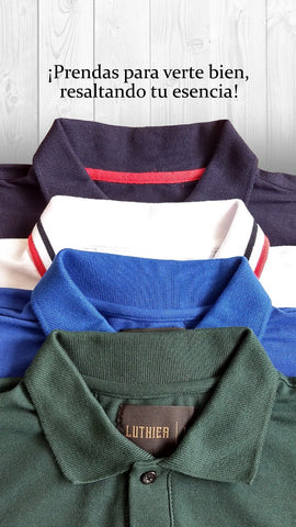 Polo Combinada Blanco Rojo Azul OSC