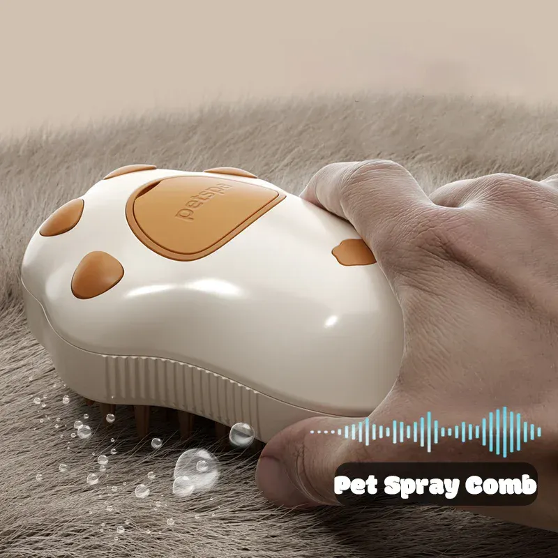 Cepillo para Mascotas a Vapor con Mango: ¡Limpieza Profunda y Aseo Suave! - CEPILLO PARA MASCOTAS A VAPOR CON MANIJA