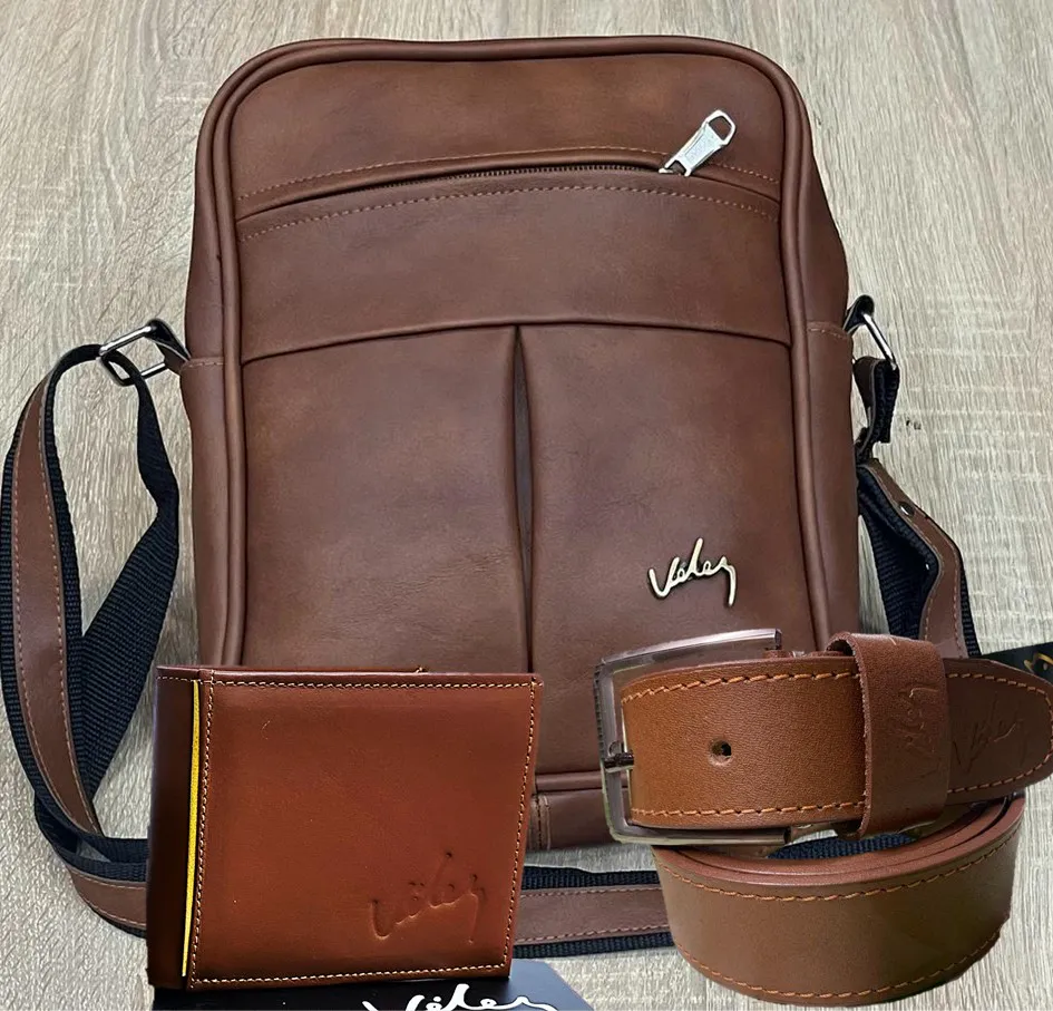 TRIO CARRIEL LEO + BILLETERA + CORREA: Eleva Tu Estilo con Elegancia Masculina - TRIO CARRIEL LEO + BILLETERA + CORREA