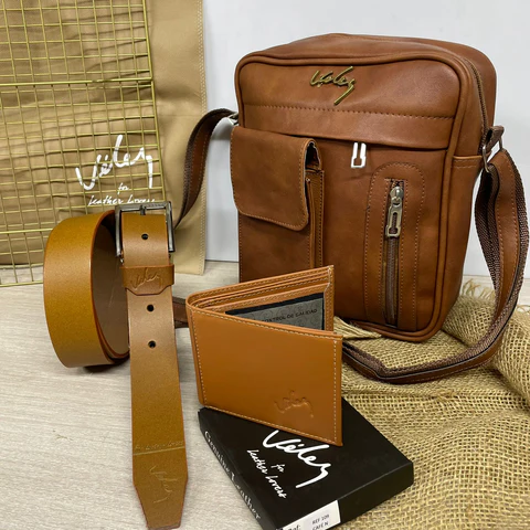 TRIO CARRIEL LEO + BILLETERA + CORREA: Eleva Tu Estilo con Elegancia Masculina