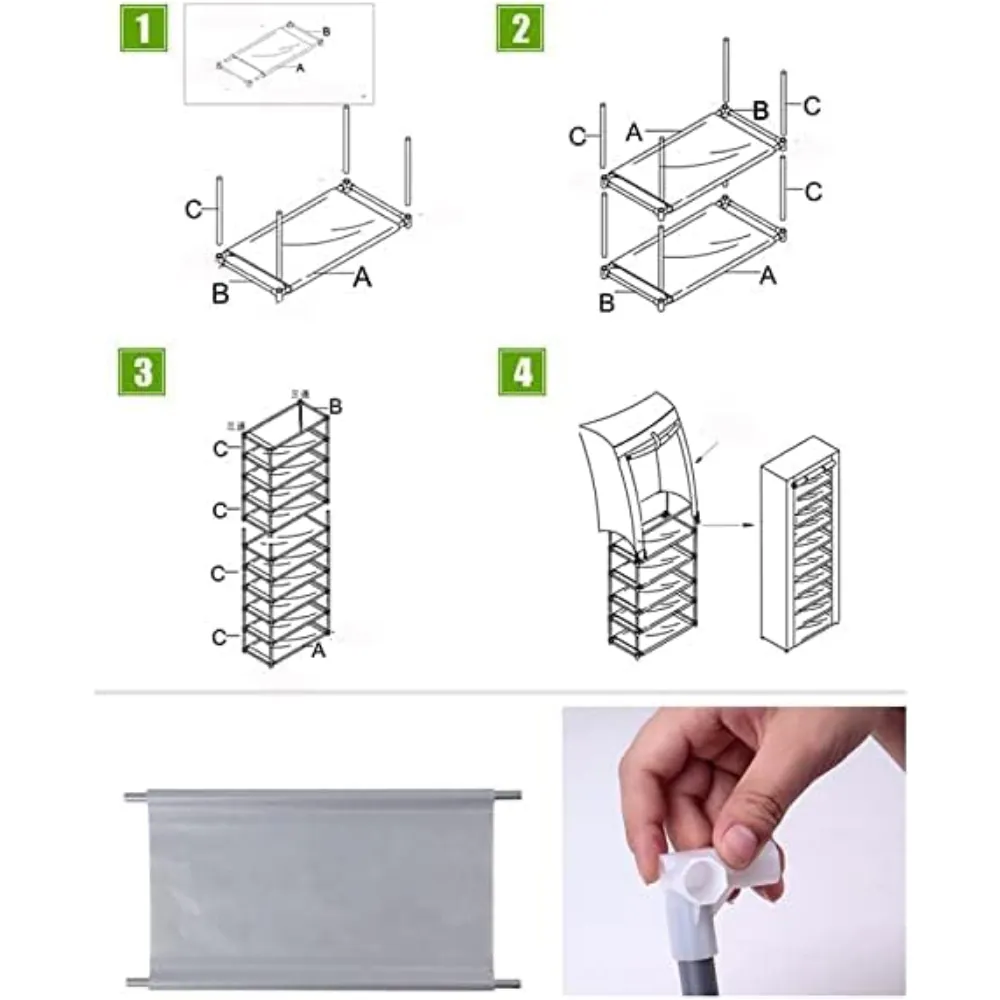Zapatero de 9 Niveles: ¡Organiza tus zapatos con estilo! - zapatero 9 niveles en tela organizador