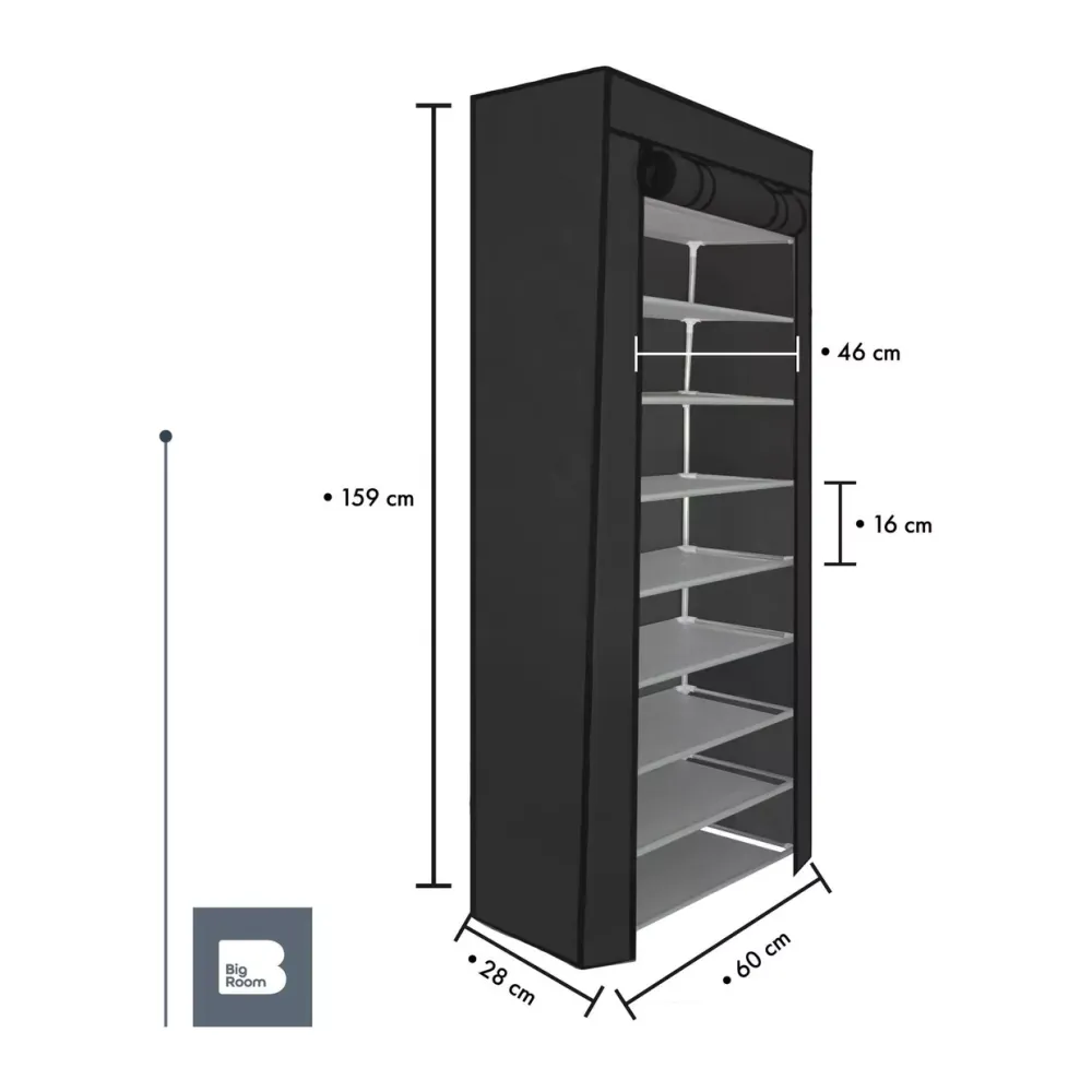 Zapatero de 9 Niveles: ¡Organiza tus zapatos con estilo! - zapatero 9 niveles en tela organizador
