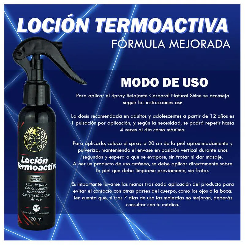Locion Termoactiva: Alivio Inmediato para Dolores Musculares y Articulares - Locion Termoactiva