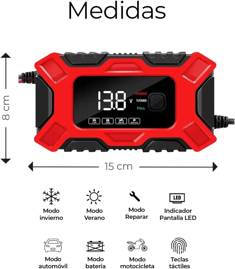CARGADOR DE BATERIA Powermax™: Arranque Rápido y Seguro