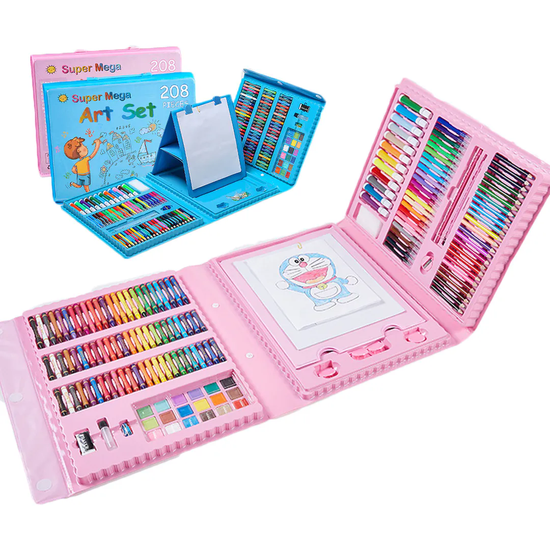 Set de Arte para Niños Maleta 208 Piezas: ¡Despierta la Creatividad! - Set De Arte niños Maleta 208 Piezas