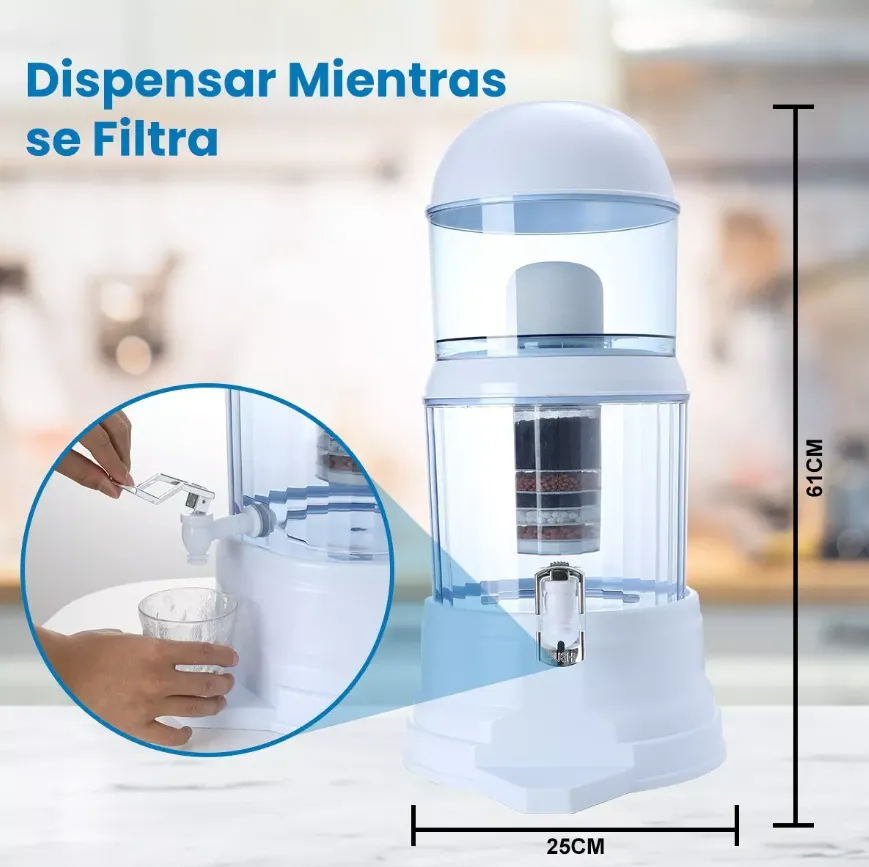 Filtro Purificador de Agua 14 Litros: Agua Pura y Saludable para tu Hogar - filtro purificador de agua 14 litros