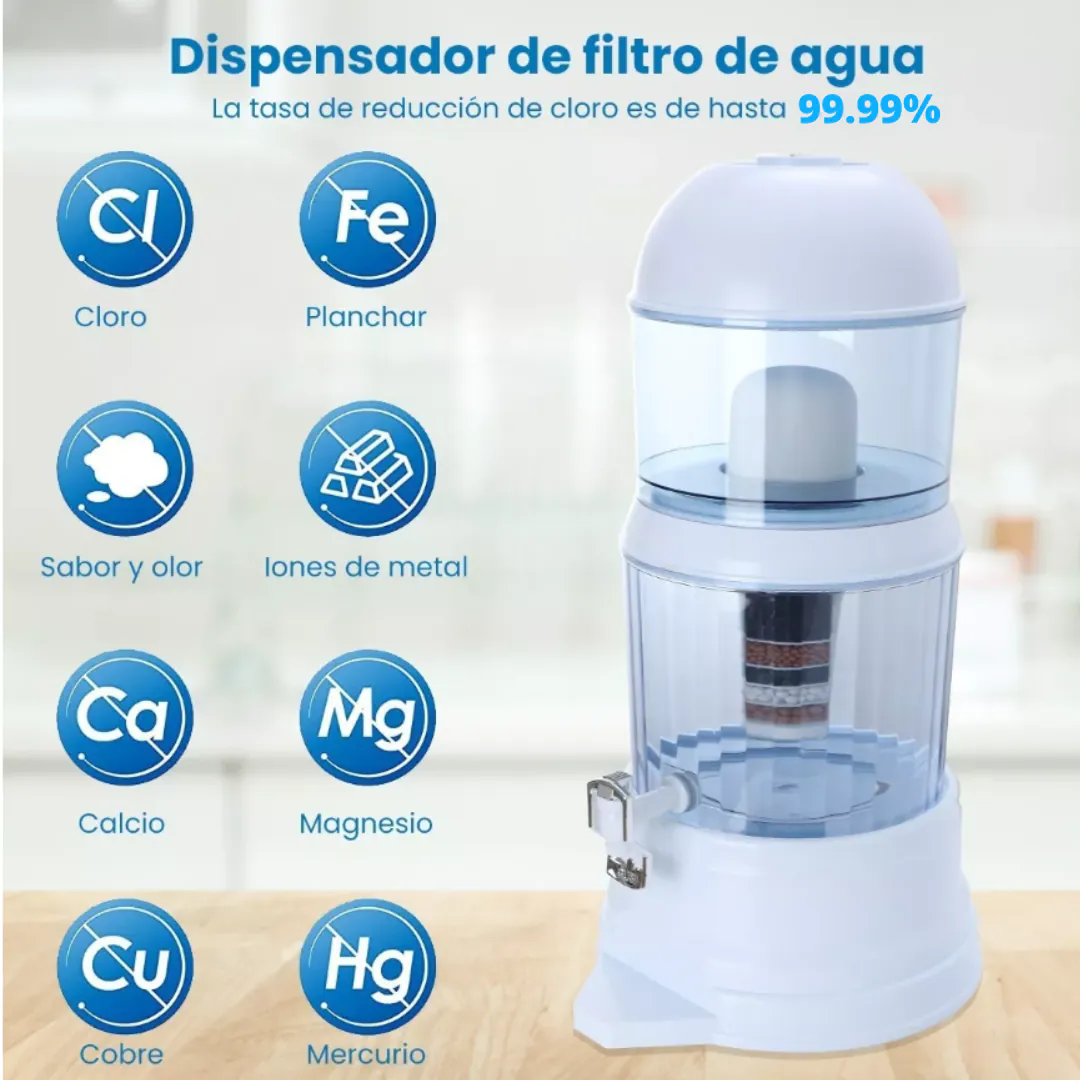 Filtro Purificador de Agua 14 Litros: Agua Pura y Saludable para tu Hogar - filtro purificador de agua 14 litros