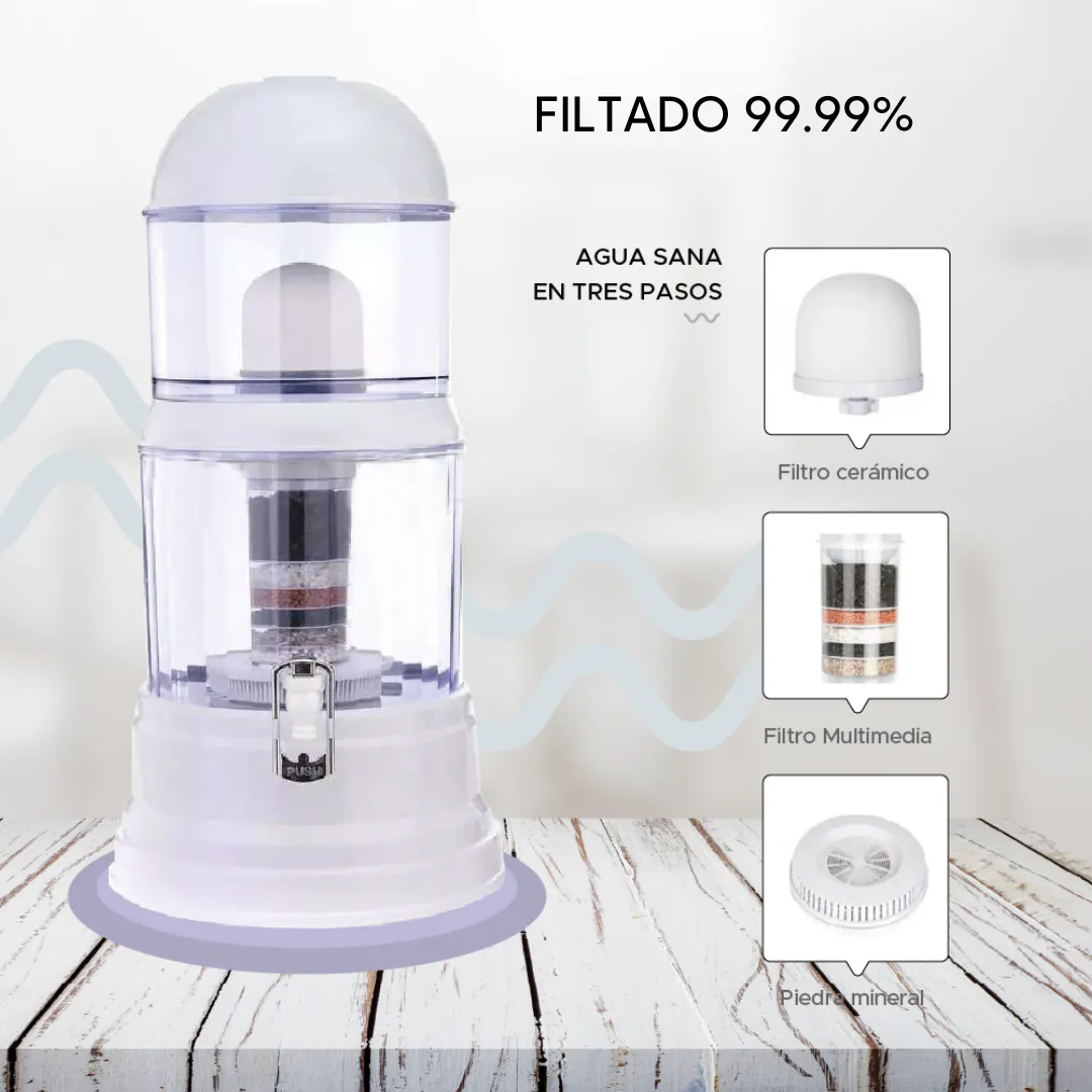 Filtro Purificador de Agua 14 Litros: Agua Pura y Saludable para tu Hogar - filtro purificador de agua 14 litros