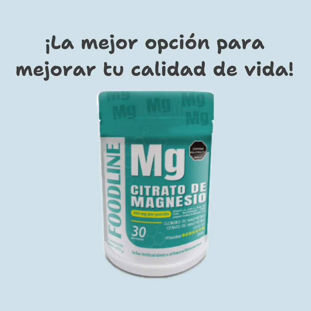 Citrato de Magnesio FOODLINE: Tu Aliado para un Sueño Reparador y Menos Estrés - Citrato de Magnesio FOODLINE x 450g