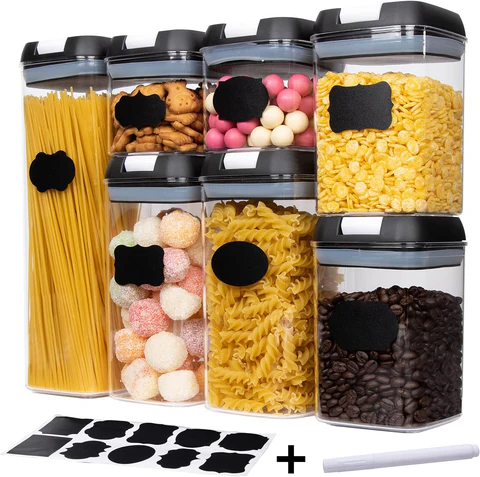 ORGANIZADOR DE ALIMENTOS X7: ¡Organiza tu cocina y mantén tus alimentos frescos!