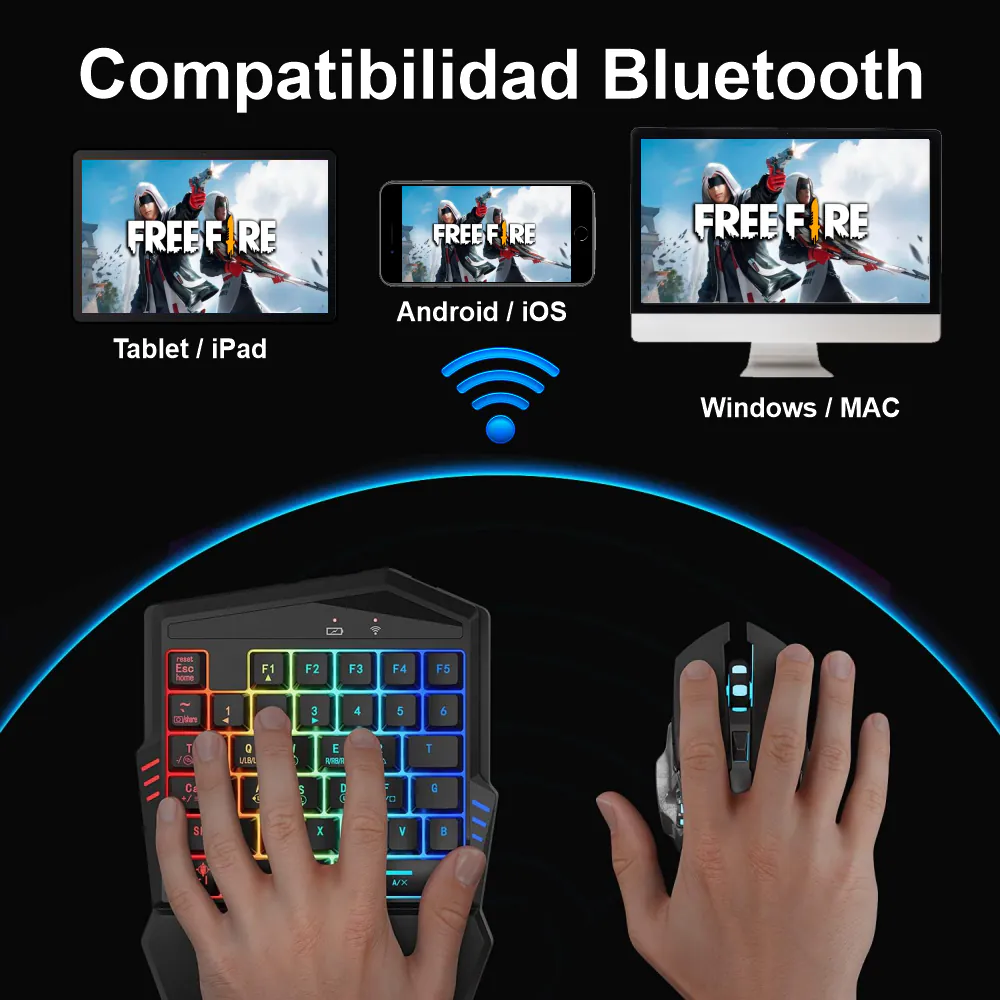 Combo Gamer Para Celular RGB 3en1 G98: ¡Experiencia de Juego Inmersiva al Alcance de Tu Mano! - Combo Gamer Para Celular Rgb 3en1 G98