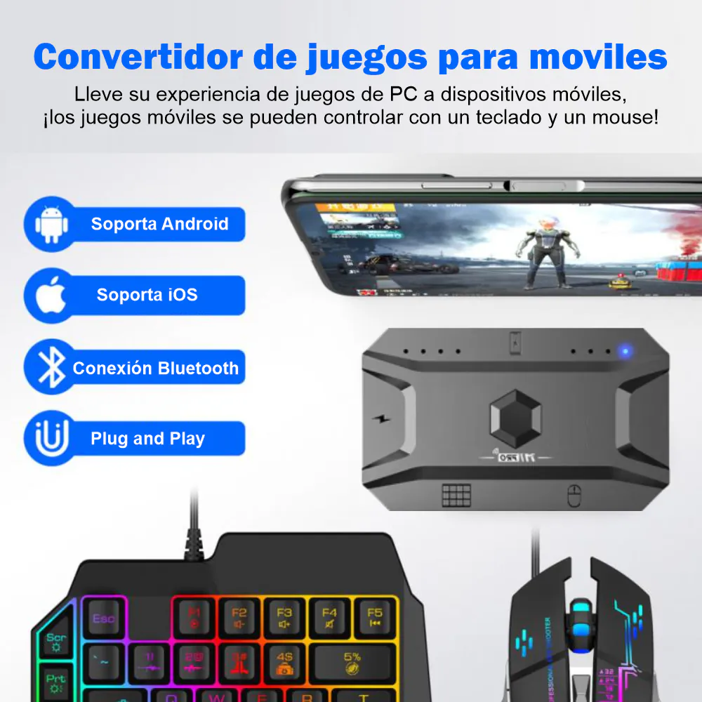 Combo Gamer Para Celular RGB 3en1 G98: ¡Experiencia de Juego Inmersiva al Alcance de Tu Mano! - Combo Gamer Para Celular Rgb 3en1 G98