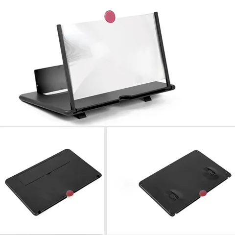 Amplificador de Pantalla para Móvil: Disfruta de una Experiencia Cinematográfica en Cualquier Lugar - Amplificador negro Imagen Lupa Pantalla