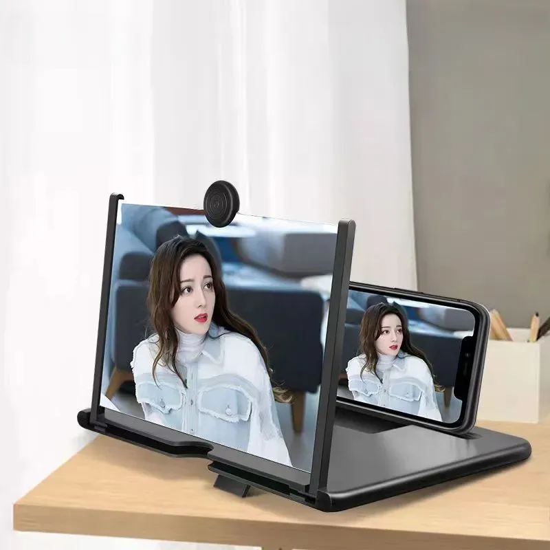 Amplificador de Pantalla para Móvil: Disfruta de una Experiencia Cinematográfica en Cualquier Lugar - Amplificador negro Imagen Lupa Pantalla
