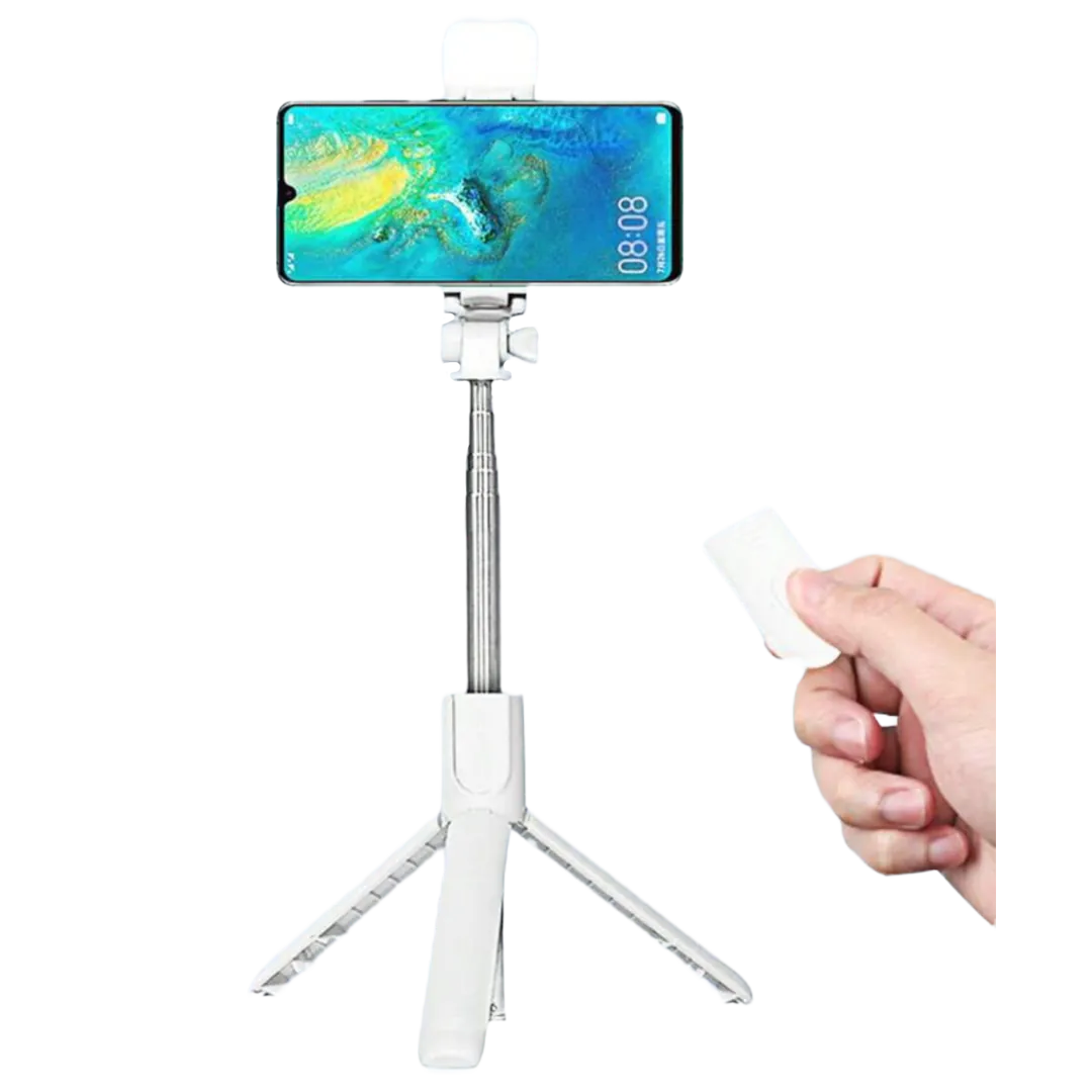 Palo Selfie con Luz Control: ¡Captura tus mejores momentos! - Palo Selfi Para Celular Con Luz Control