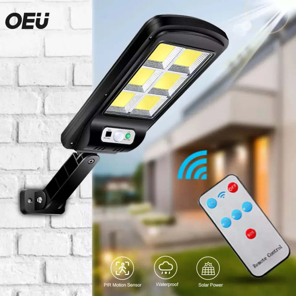 Lámpara Solar con Sensor + Control: Iluminación Inteligente para Exteriores - Lampara solar con sensor + Control