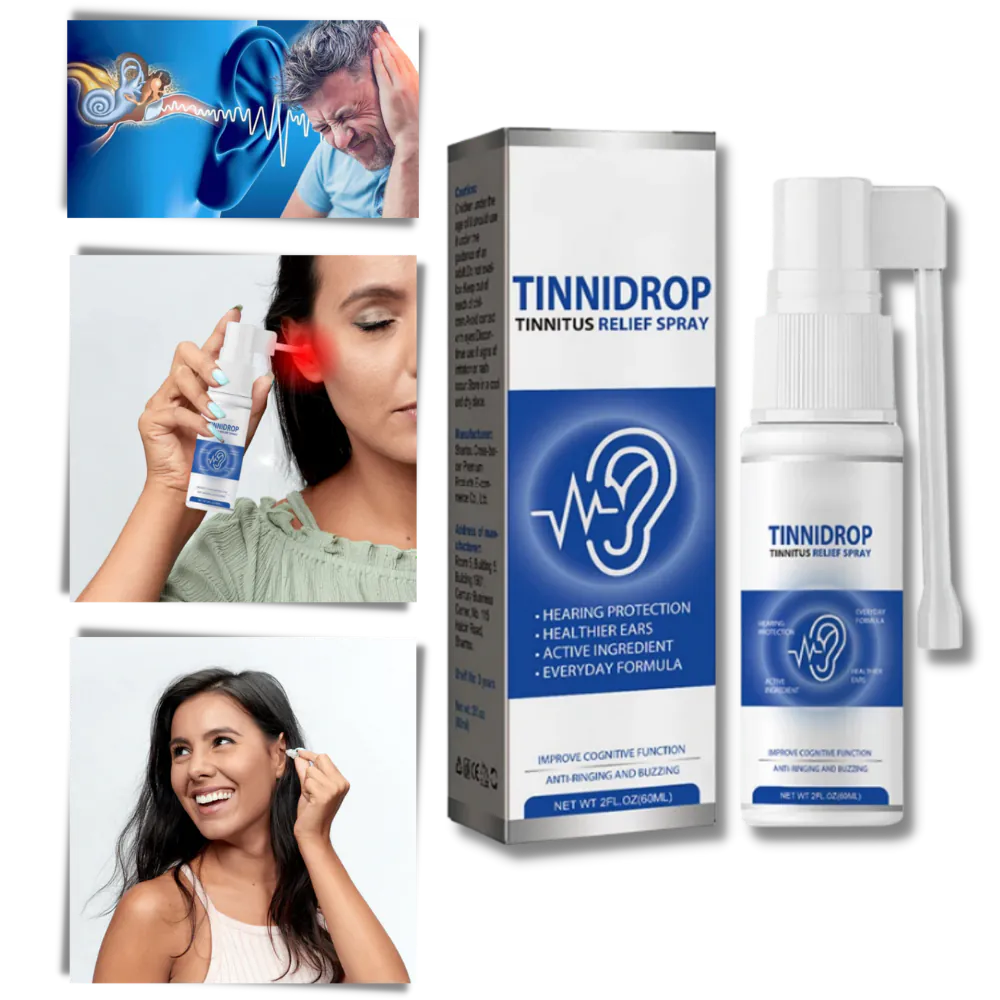 TINNIDROP SPRAY LIMPIADOR DE OIDO: Alivio Natural y Seguro para el Tinnitus - TINNIDROP SPRAY LIMPIADOR DE OIDO