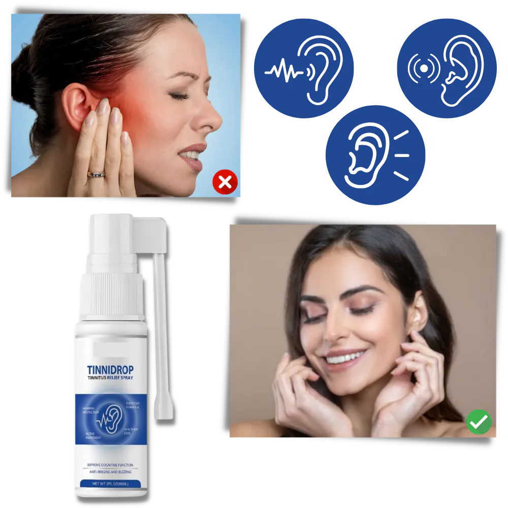 TINNIDROP SPRAY LIMPIADOR DE OIDO: Alivio Natural y Seguro para el Tinnitus - TINNIDROP SPRAY LIMPIADOR DE OIDO