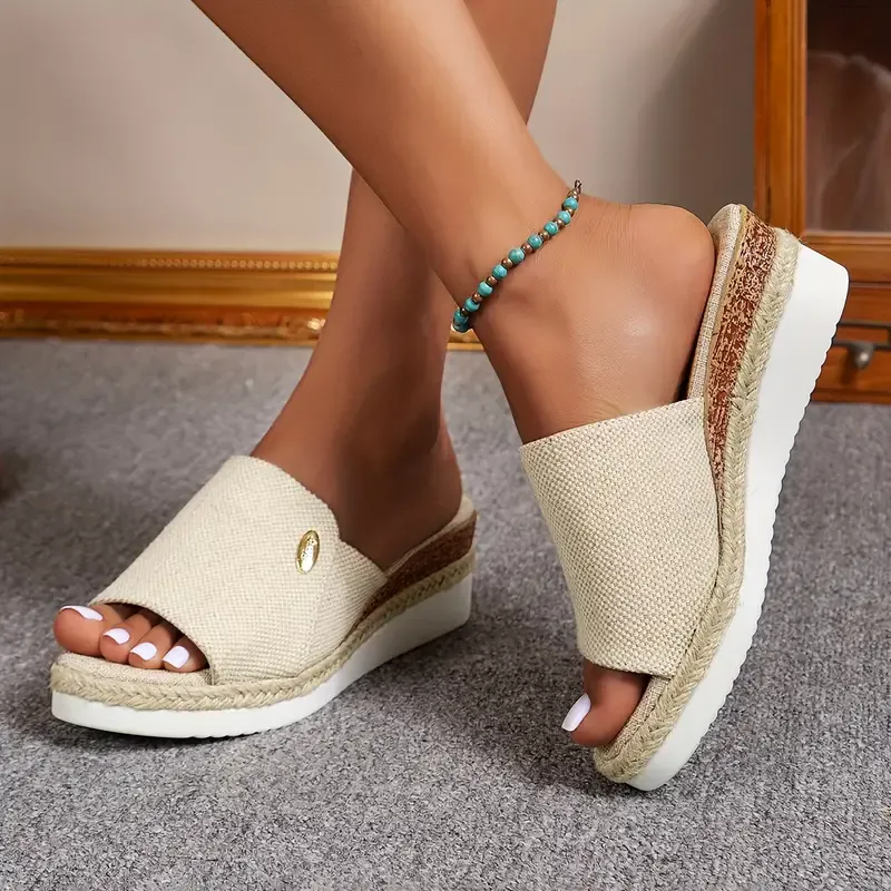 Summer Wave: Sandalias de Plataforma para un Verano Inolvidable - SANDALIAS YUTE "Summer Wave"