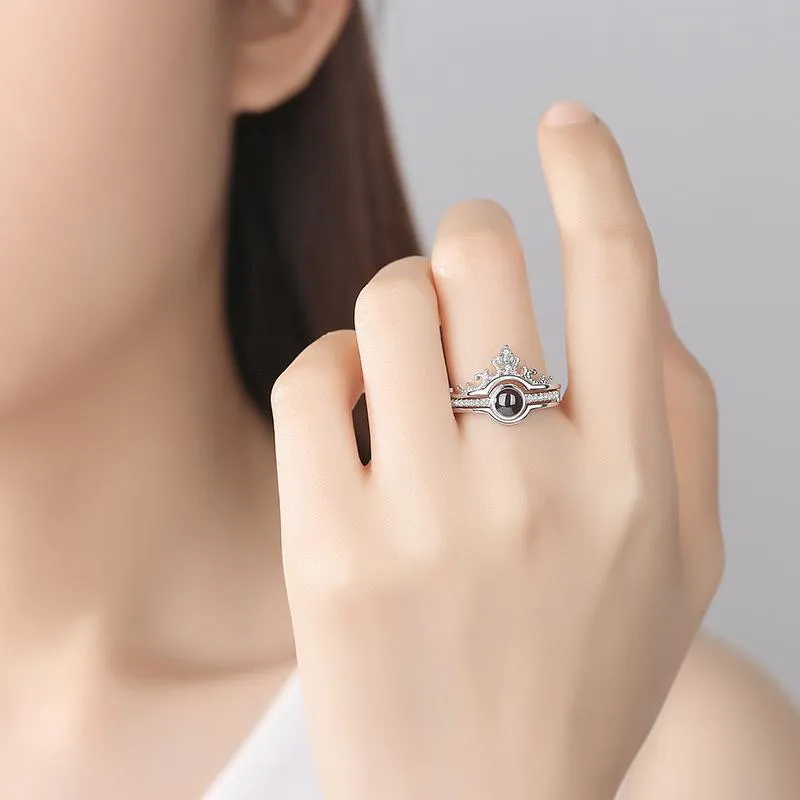 Anillo "Te amo" en 100 Idiomas: Un Regalo Inolvidable - Anillo Te amo 100 idiomas+CajaRegalo DP