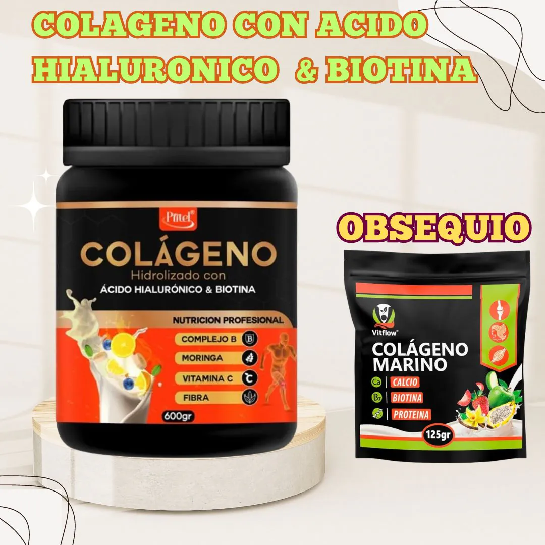 COLAGENO 600 ML PRITEL + OBSEQUIO: Revitaliza tu cabello y tu cuerpo desde adentro - COLAGENO 600 ML PRITEL + OBSEQUIO