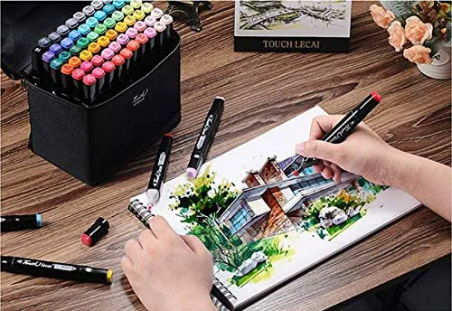 Marcadores de Doble Punta: ¡El Kit Completo para Dar Rienda Suelta a tu Creatividad! - Marcadores Doble Punta Kit X 120 Und