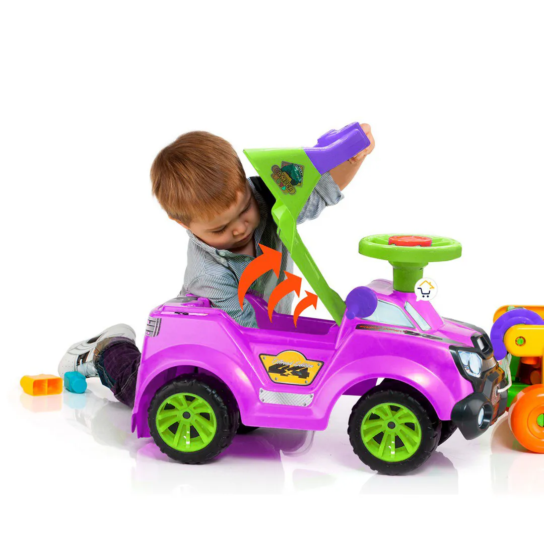 Carrito 3 en 1: Caminador, Paseador y Montable - ¡El Juguete Perfecto para tu Pequeño Aventurero! - Carro Paseador y Montable 3 en 1
