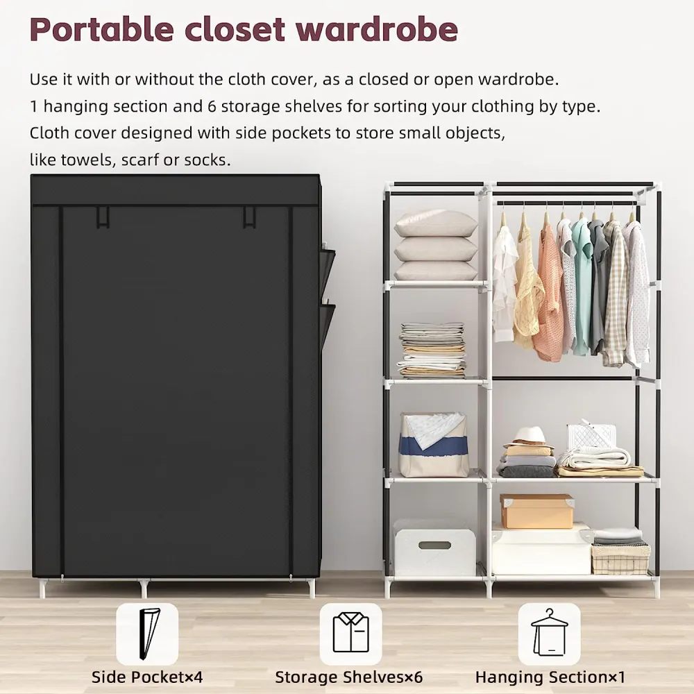 Organizador de Armario de Tela: ¡La Solución Perfecta para un Hogar Ordenado! - Organizador Armario Tela Closet Almacena
