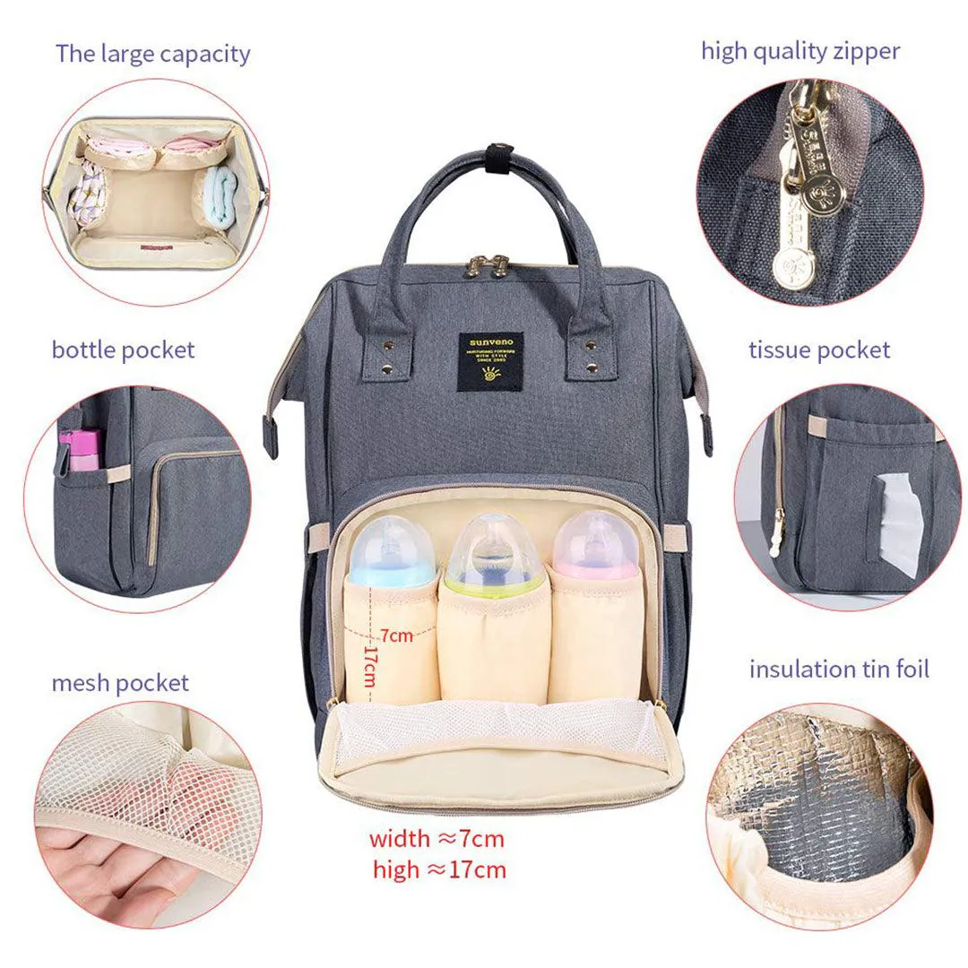 Pañalera Cambiador Bebé Morral Con USB: ¡La Compañera Perfecta para Mamás Modernas! - Pañalera Cambiador Bebé Morral Con USB