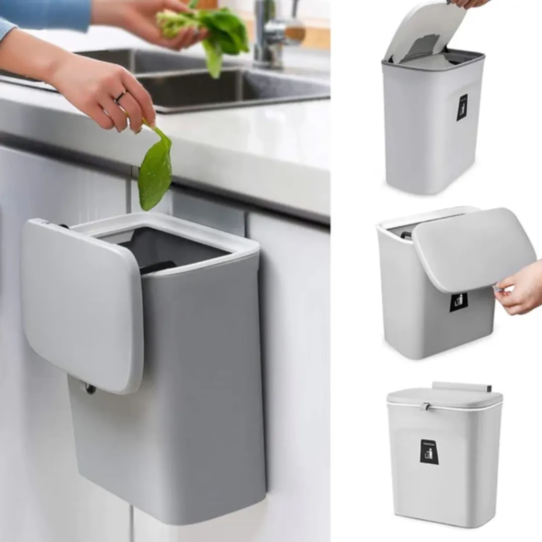 BASURERO COLGANTE MULTIUSOS: La Solución Definitiva para un Baño Limpio e Higiénico - BASURERO COLGANTE MULTIUSOS