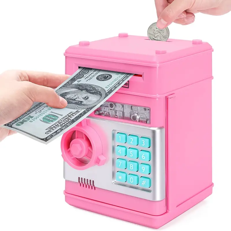Alcancía Electrónica Roba Billetes Caja: ¡Ahorra de Forma Divertida y Segura! - Alcancía Electrónica Roba Billetes Caja