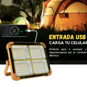 Reflector Lampara Led Portátil Solar Ext: ¡Ilumina tus aventuras con energía solar! - Reflector Lampara Led Portátil Solar Ext