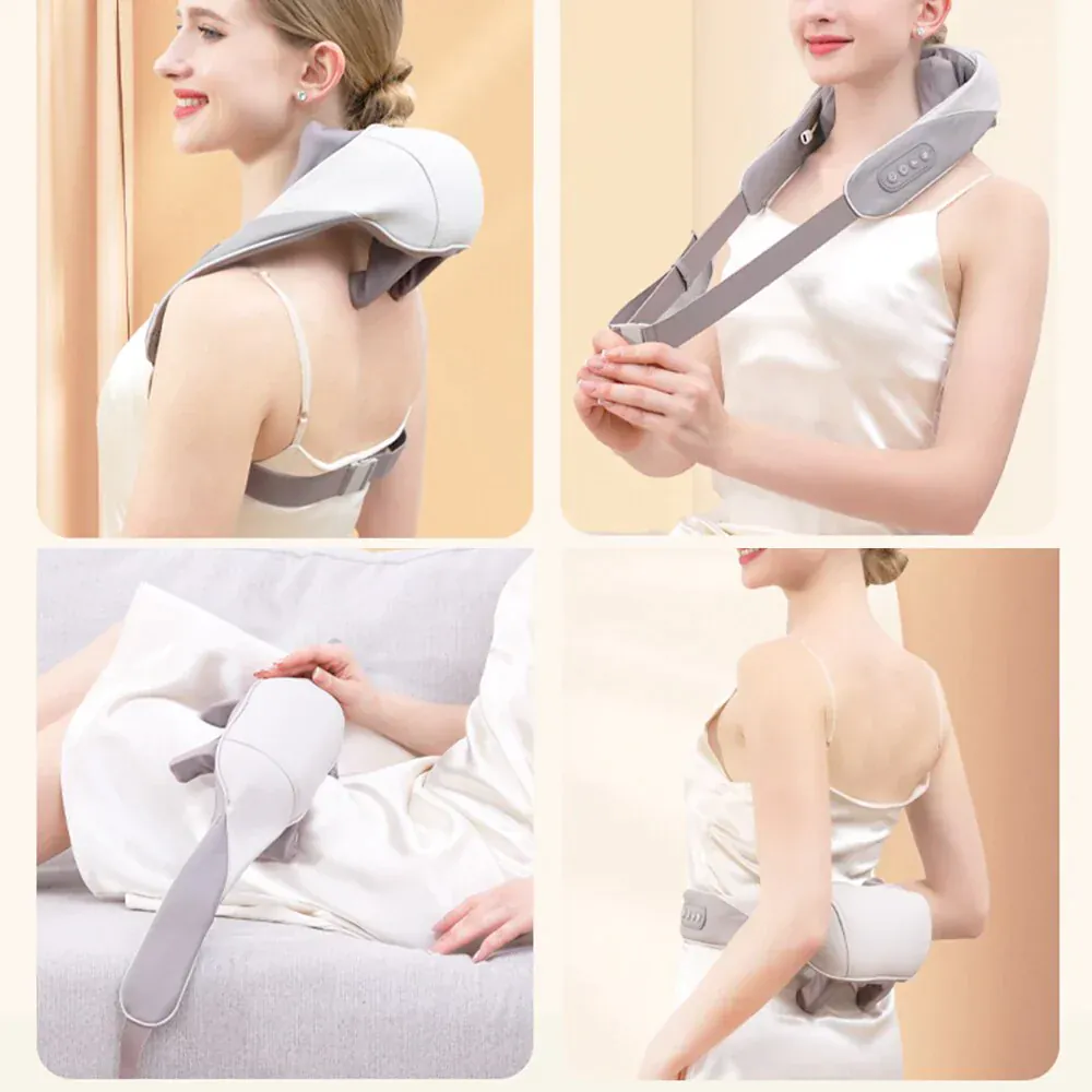 Masajeador Shiatsu para Cuello y Espalda: ¡Relájate y Recupérate! - Masajeador Shiatsu para cuello y espalda