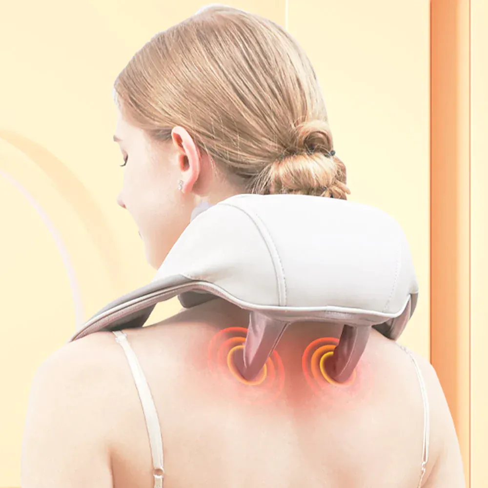Masajeador Shiatsu para Cuello y Espalda: ¡Relájate y Recupérate! - Masajeador Shiatsu para cuello y espalda