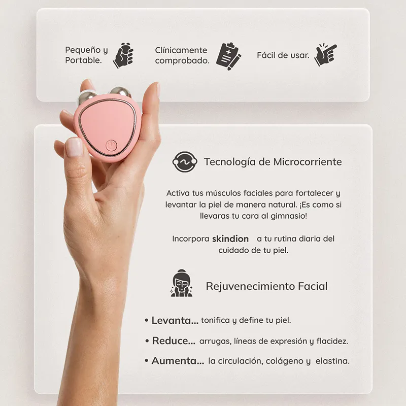Masajeador Facial de Microcorriente: Despierta la Belleza Natural de tu Piel - Masajeador Facial de Microcorriente