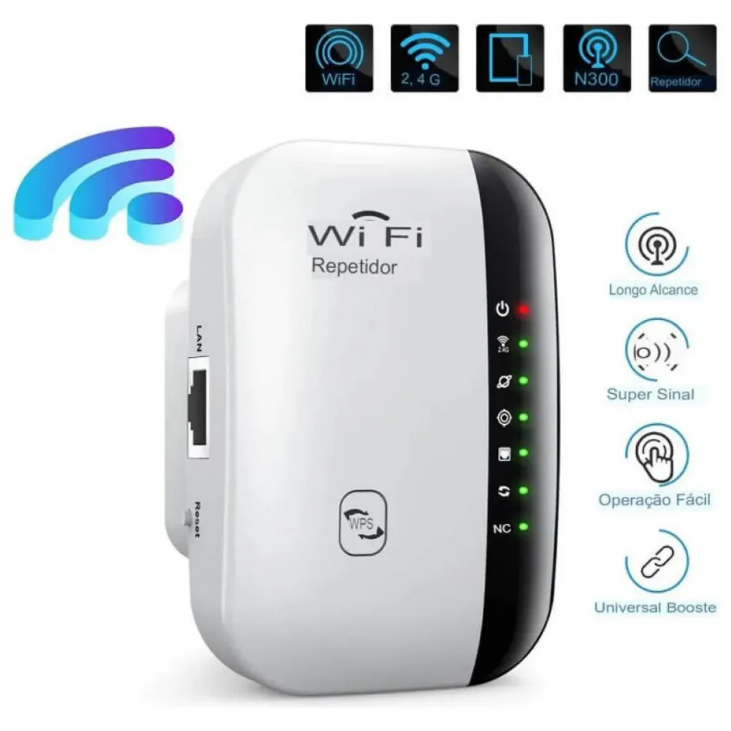 Repetidor Amplificador de Señal Wifi Rou - Repetidor Amplificador De Señal Wifi Rou