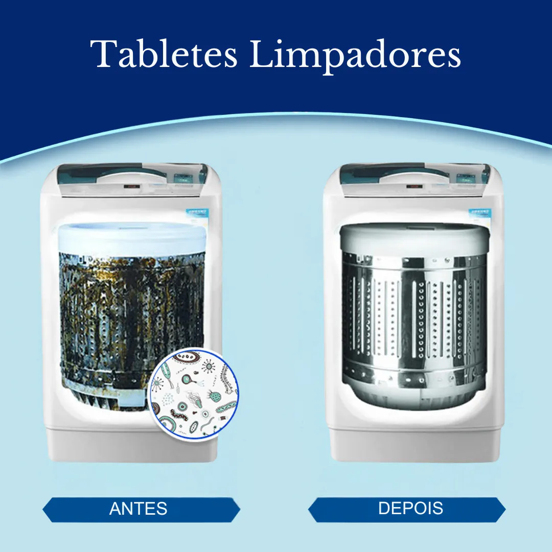 Caja x 12 Pastillas Limpiador de Lavadora: Limpieza Profunda y Frescura Duradera - Caja x 12 Pastilla Limpiador de Lavadora
