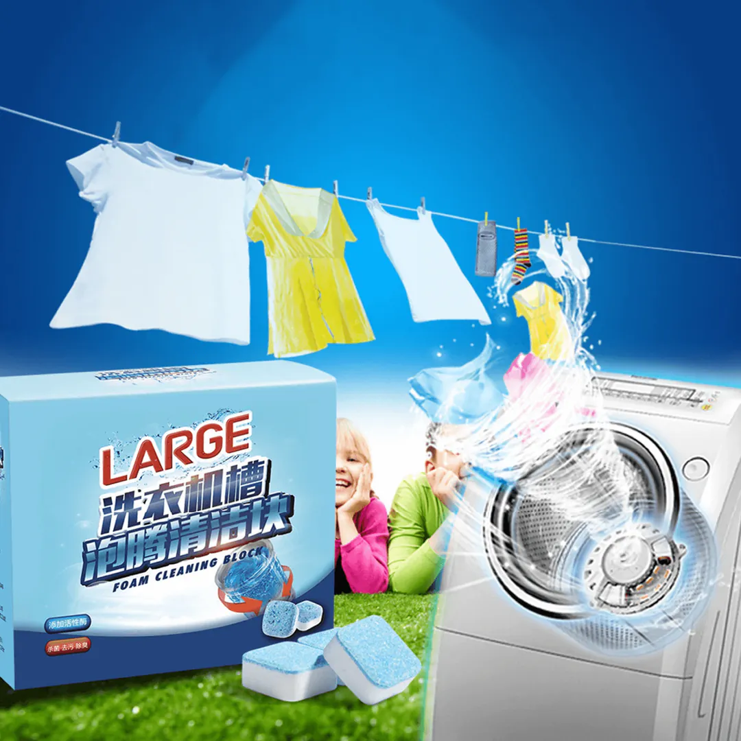 Caja x 12 Pastillas Limpiador de Lavadora: Limpieza Profunda y Frescura Duradera - Caja x 12 Pastilla Limpiador de Lavadora