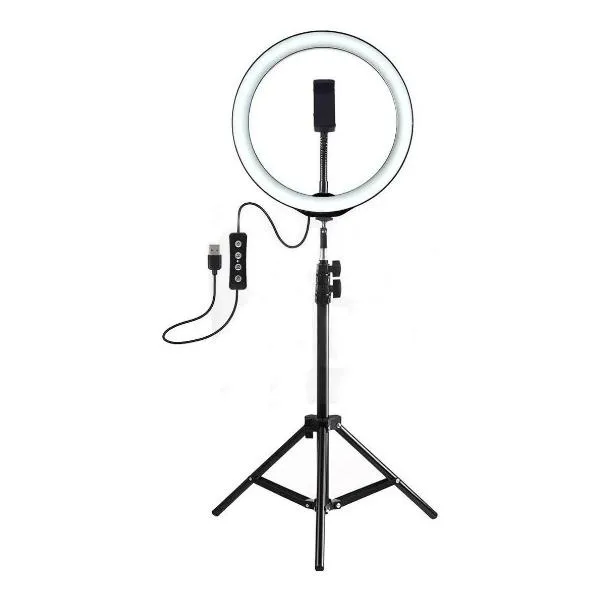 Aro de Luz LED: Ilumina tus Fotos y Videos con Profesionalidad - Aro De Luz Led 26 Cm Con Soporte