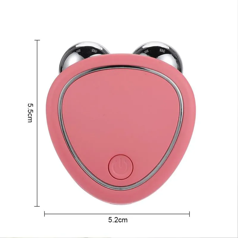 Masajeador Facial Redondo Rosado ⚡ - Masajeador facial redondo rosado ⚡