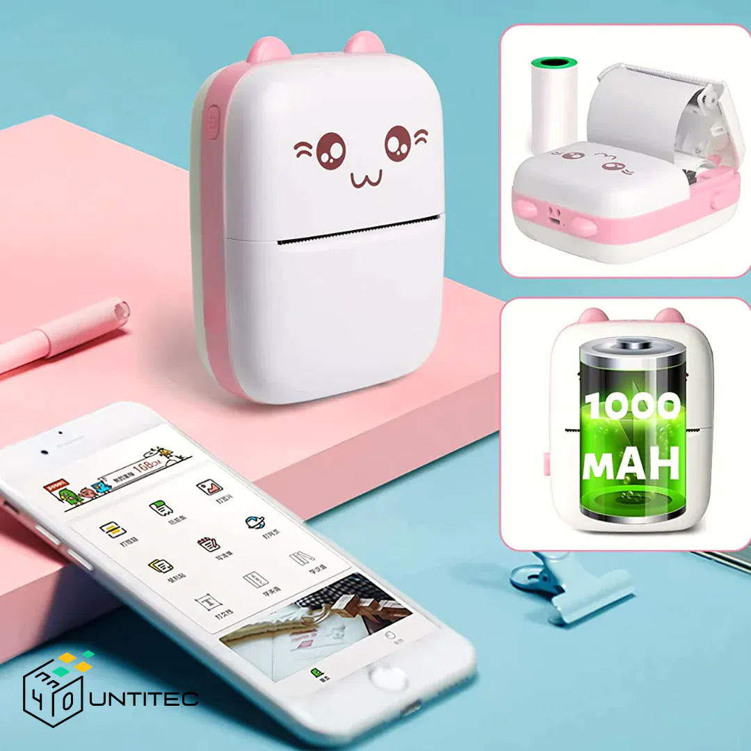 Mini Impresora Portátil Térmica Bluetooth: ¡Imprime tu Creatividad en Cualquier Lugar! - Mini Impresora Portatil Termica Bluetoot