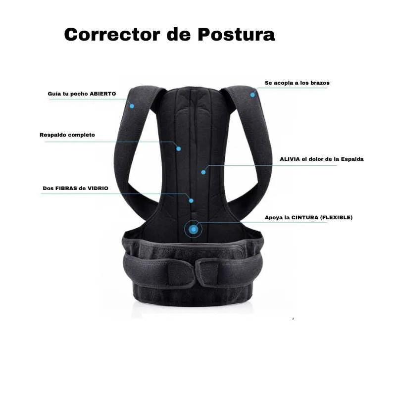 Faja Corrector de Postura Ajustable: ¡Dile Adiós al Dolor de Espalda!