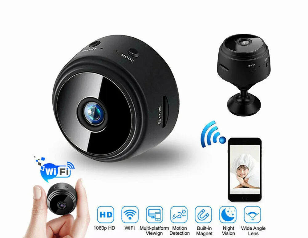 Cámara Mini Espía WiFi A9: Seguridad Discreta para tu Hogar - Cámara Mini Espia Wifi de seguridad  A