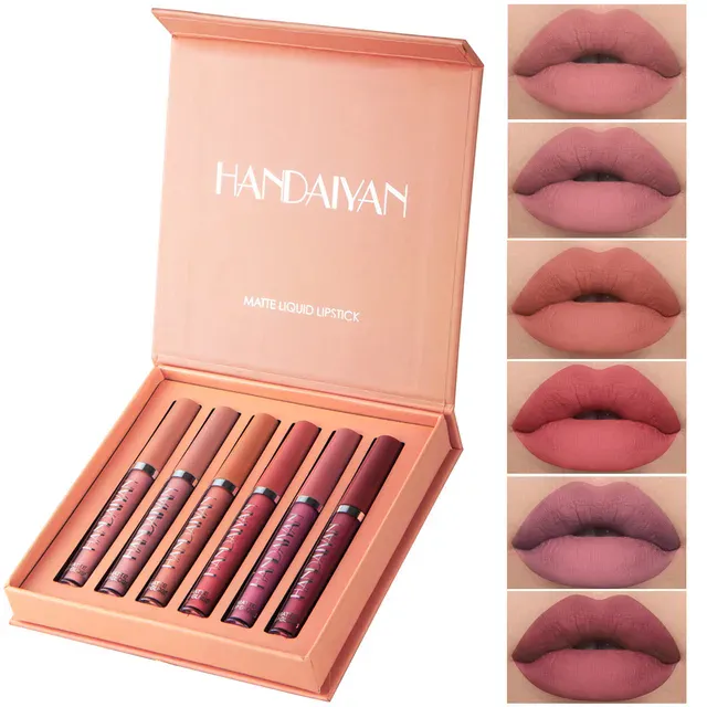 SET LABIALES x6 HANDAIYAN: Labios Voluminosos y Cautivadores - SET LABIALES x6 HANDAIYAN