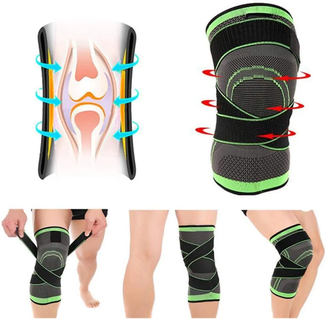 Rodillera Corta de Bandas Ajustables: ¡Soporte y Alivio para Tus Rodillas! - Rodillera Corta de Bandas Ajustables