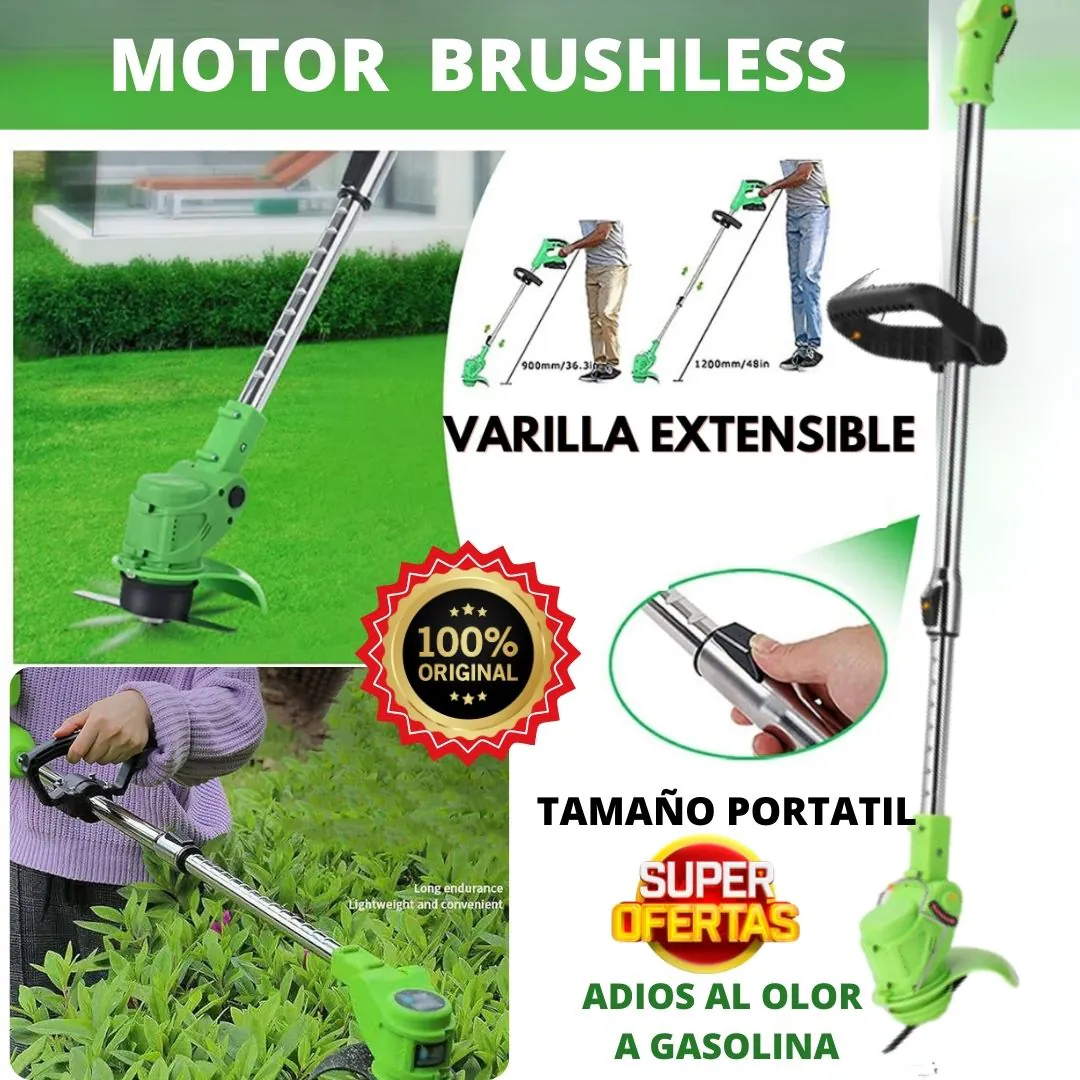 PODADORA RECARGABLE 2 BATERÍAS: ¡Tu jardín perfecto al alcance de la mano! - PODADORA RECARGABLE 2 BATERIAS