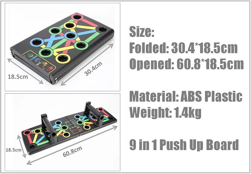 Características clave de la Tabla Push Up Fit