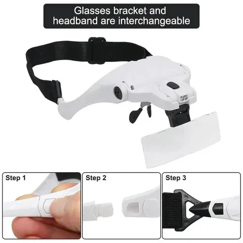 Gafas Lupa con Lentes Intercambiables: ¡Ilumina tu visión! - Gafas Lupa Con Lentes Intercambiables