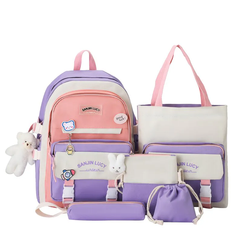 Maleta 5 en 1 Kawaii: ¡Organización y Estilo para tu Día a Día! - Maleta 5 en 1 Kawaii